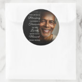 Sticker Rond Your Life was a Blessing Photo Memorial (Sac)