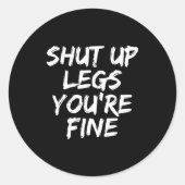 Sticker Rond You're Fine Funny Running  (Devant)