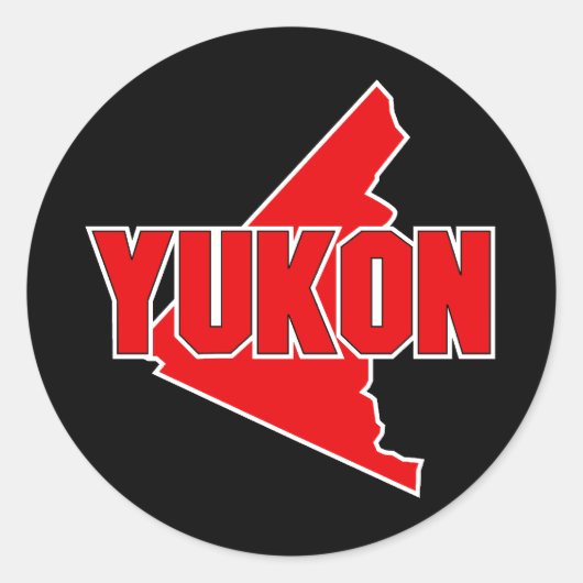 Sticker Rond Yukon (Devant)