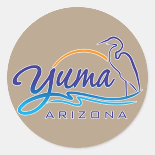 Sticker Rond Yuma, Arizona (Devant)