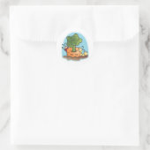 Sticker Rond Yummy dans mon ventre ! Bon (Sac)