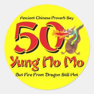 Sticker Rond Yung No Mo 50e anniversaire