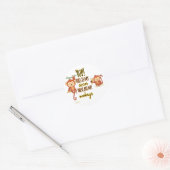 Sticker Rond Yup ! C'est mon cirque, ce sont mes deux singes (Enveloppe)