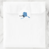 Sticker Rond Yupik bleu (Sac)