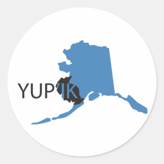 Sticker Rond Yupik bleu