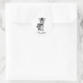 Sticker Rond Z pour Zebra (Sac)