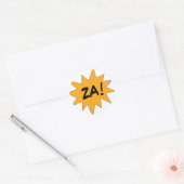STICKER ROND ZA ! (Enveloppe)