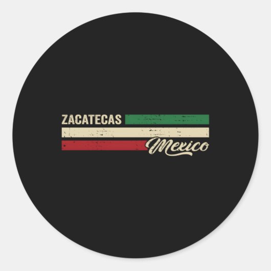 Sticker Rond Zacatecas Mexique (Devant)