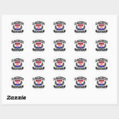 Sticker Rond Zagreb Croatie (Feuille)