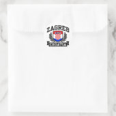 Sticker Rond Zagreb Croatie (Sac)