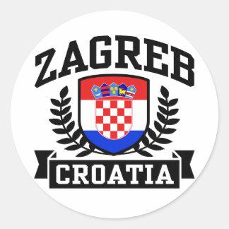 Sticker Rond Zagreb Croatie