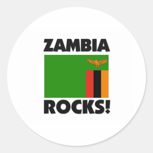 Sticker Rond Zambia Rocks (Devant)