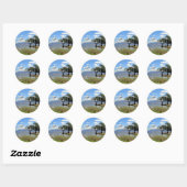 Sticker Rond Zambie, photo de paysage pittoresque (Feuille)