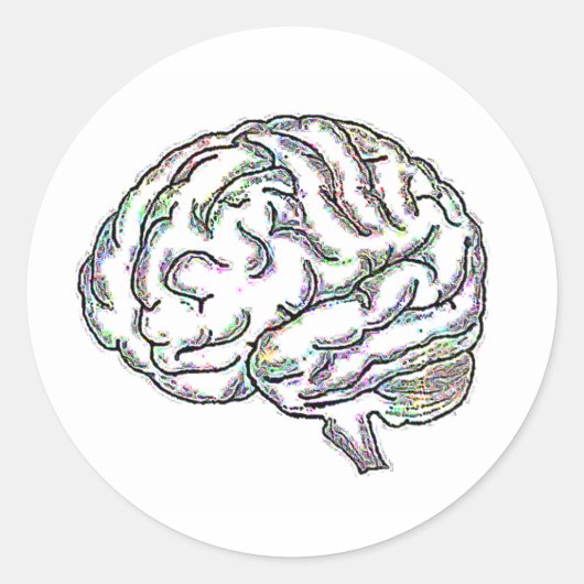 Sticker Rond Zany Brainy (Devant)