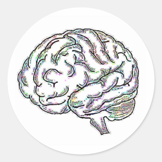 Sticker Rond Zany Brainy (Devant)