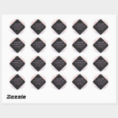 Sticker Rond Zebra Monogram rose et blanc (Feuille)
