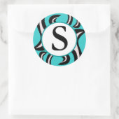 Sticker Rond Zebra Swirl (Sac)
