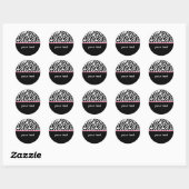 Sticker Rond Zèbre (Feuille)
