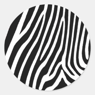 Sticker Rond zebrin skin