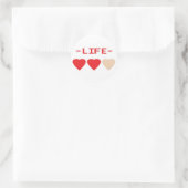 Sticker Rond zelda coeurs (Sac)