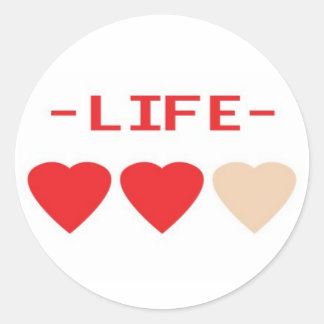 Sticker Rond zelda coeurs