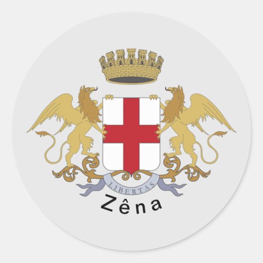Sticker Rond Zêna coat of arms (Genova, Liguria) (Devant)