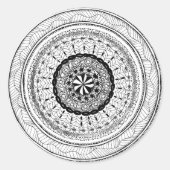 Sticker rond Zendala "Meer" (Devant)