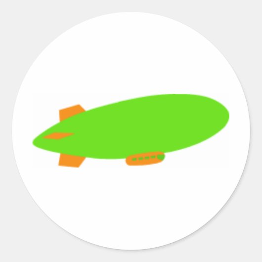 Sticker Rond Zeppelin (Devant)