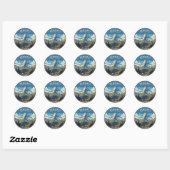 Sticker Rond Zermatt Suisse Matterhorn (Feuille)