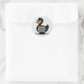 Sticker Rond Zéro Canards Donné - Drôle Cool Conception de Cana (Sac)