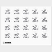 Sticker Rond Zeus (Feuille)