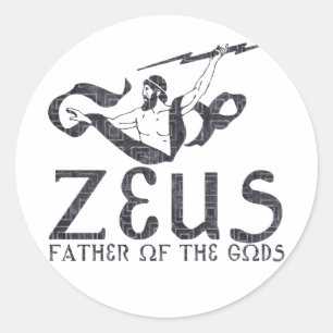 Sticker Rond Zeus