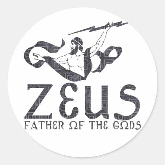 Sticker Rond Zeus (Devant)