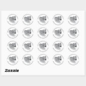 Sticker Rond Zeus angel (Feuille)