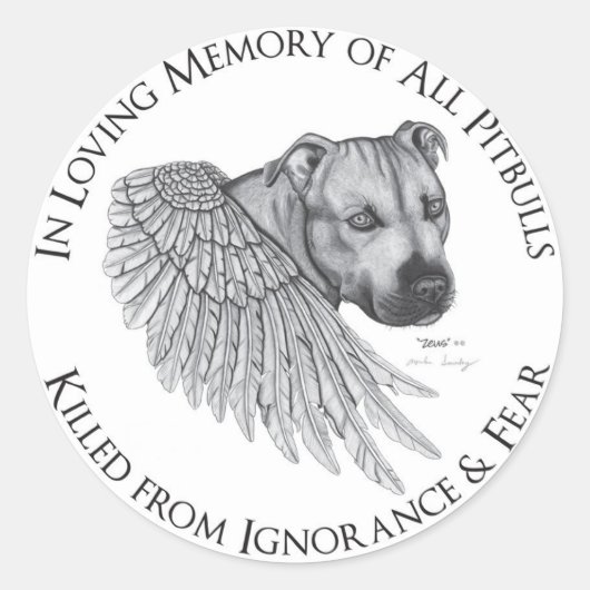 Sticker Rond Zeus angel (Devant)