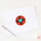 Sticker Rond Zia Love (Enveloppe)