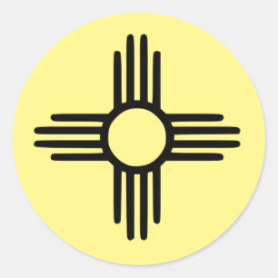 Sticker Rond Zia Sun