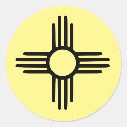 Sticker Rond Zia Sun (Devant)