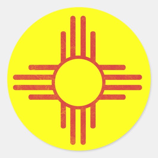 Sticker Rond Zia Vintage (Devant)