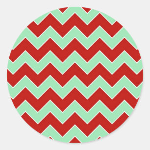 Sticker Rond Zigzag de Noël