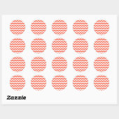Sticker Rond Zigzag de tomate (Feuille)