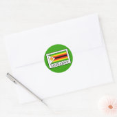 Sticker Rond Zimbabwe (Enveloppe)