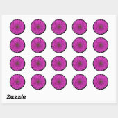 Sticker Rond Zinnia (Feuille)