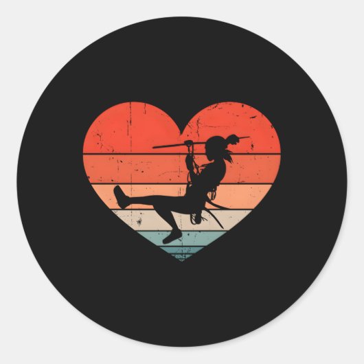 Sticker Rond Zipline He Zip Wire (Devant)