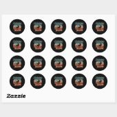Sticker Rond Ziplining Team Hobby Zipline Sports (Feuille)