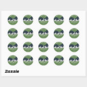 Sticker Rond Zoar Valley Trail (Feuille)