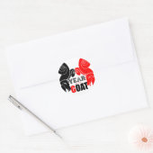 Sticker rond Zodiac chinois année chèvre double (Enveloppe)