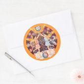 Sticker Rond Zodiac Gemini - Customisez-le ! (Enveloppe)
