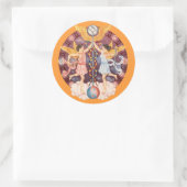 Sticker Rond Zodiac Gemini - Customisez-le ! (Sac)