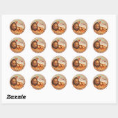 Sticker Rond Zodiac Leo - Customisez-le ! (Feuille)